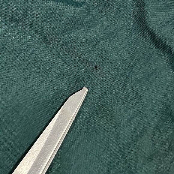 Vtg Nike Track Pants Mens L Hunter Green Nylon Ankle Zip Y2K Drawstring Swoosh - Picture 8 of 12